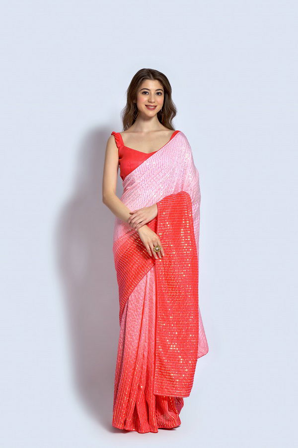 Padding 01 Fancy Stylish Party Wear Vichitra Silk Saree Collection